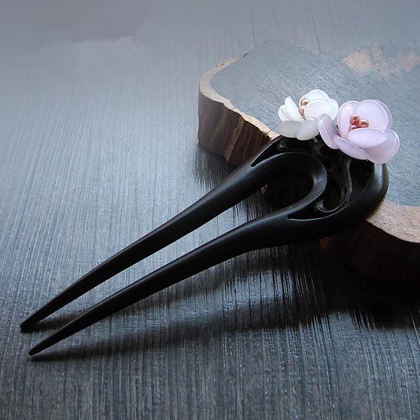hair clips & barrettes 2 prong carved ebony wooden stick chinese sticks glazed glass flower freshwater pearl jewelry accessories wigo0964, Golden;silver 
hair clips & barrettes 2 prong carved ebony wooden stick chinese sticks glazed glass flower freshwater pearl jewelry accessories wigo0964, Golden;silver