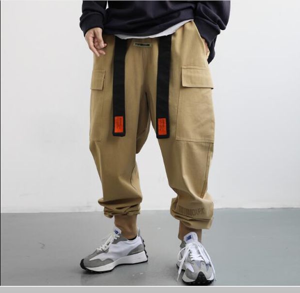 dark black khaki streetwear removable ribbon cargo pant man hip hop function tactical pants elastic waist jogger men trousers
dark black khaki streetwear removable ribbon cargo pant man hip hop function tactical pants elastic waist jogger men trousers