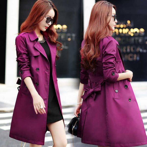 coat female spring and autumn long section of the british 2020 purplish red women's wild new large size was thin double-breasted, Tan;black
coat female spring and autumn long section of the british 2020 purplish red women's wild new large size was thin double-breasted, Tan;black