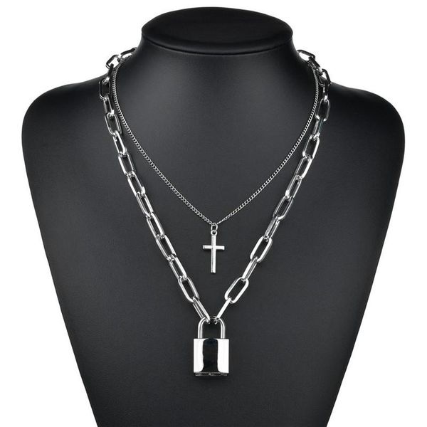 chokers 2021 multilayer lock key chain necklace punk padlock pendant women girl fashion gothic party jewelry goth, Golden;silver
chokers 2021 multilayer lock key chain necklace punk padlock pendant women girl fashion gothic party jewelry goth, Golden;silver
