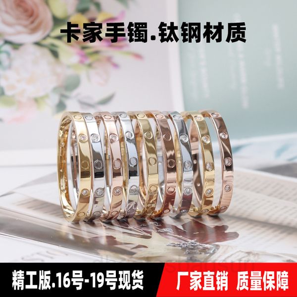 bracelet five generation wide version ten drill belt card home titanium steel 18k stainless bracelet net red, Black
bracelet five generation wide version ten drill belt card home titanium steel 18k stainless bracelet net red, Black