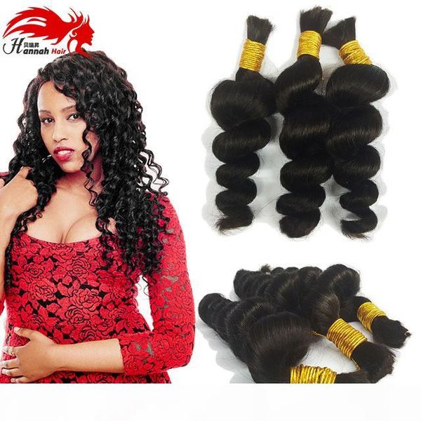human hair for micro braids bulk hair loose wave brazilian bulk hair extensions without weft, Black
human hair for micro braids bulk hair loose wave brazilian bulk hair extensions without weft, Black