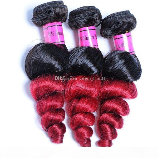 selling #1b red loose wave ombre hair extension double wefted 9a brazilian loose wave curly ombre hair bundles for black woman, Black;brown
selling #1b red loose wave ombre hair extension double wefted 9a brazilian loose wave curly ombre hair bundles for black woman, Black;brown