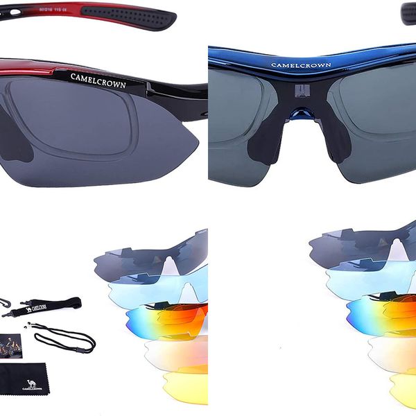 camel crown sports sunglasses polarized uv400 protection with 5 interchangeable lenes for cycling driving
camel crown sports sunglasses polarized uv400 protection with 5 interchangeable lenes for cycling driving