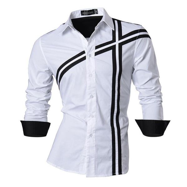 jeansian men's fashion dress casual shirts button down long sleeve slim fit designer z006 white, White;black
jeansian men's fashion dress casual shirts button down long sleeve slim fit designer z006 white, White;black