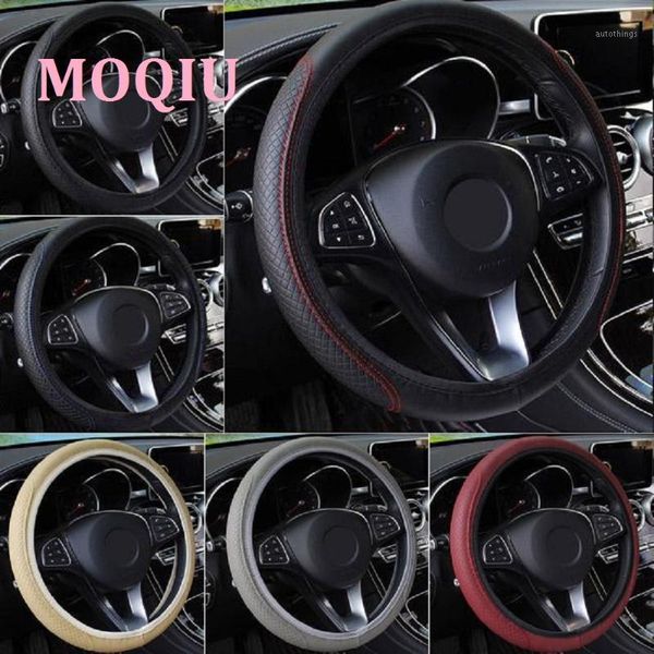 moqiu car steering wheel cover skidproof auto steering wheel cover car-style universal engraving leather1
moqiu car steering wheel cover skidproof auto steering wheel cover car-style universal engraving leather1