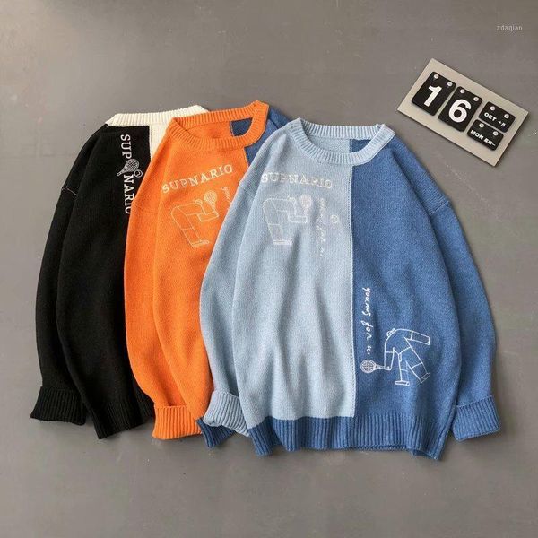 men's sweaters 2021 spring autumn men's fashion japan style trend funny male casual men clothing pullover loose men1, White;black
men's sweaters 2021 spring autumn men's fashion japan style trend funny male casual men clothing pullover loose men1, White;black