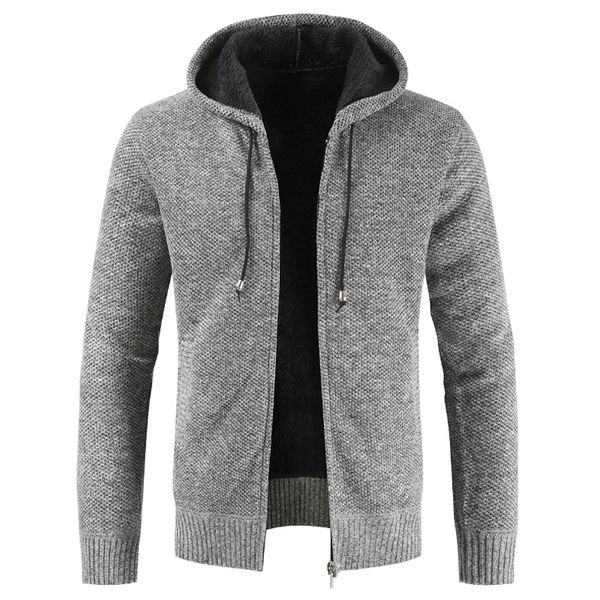 men's winter thick casual sweater cardigan cotton hooded men autumn fashion knitwear outwear warm sweater jumper coat men 201124, White;black
men's winter thick casual sweater cardigan cotton hooded men autumn fashion knitwear outwear warm sweater jumper coat men 201124, White;black