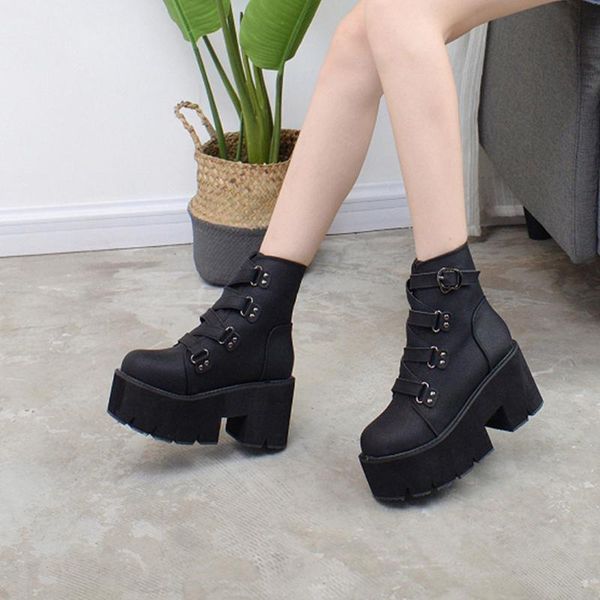 boots women genuine pu winter and autumn women's high heel shoes thick-soled short boots cross blet buckle ladies booties, Black
boots women genuine pu winter and autumn women's high heel shoes thick-soled short boots cross blet buckle ladies booties, Black