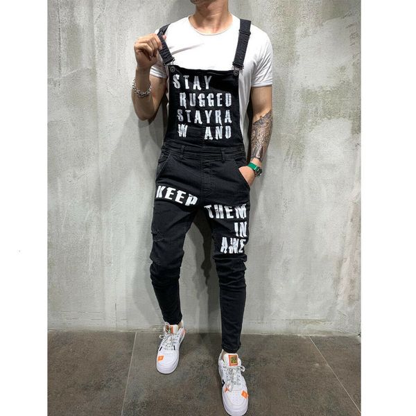 fashion men's ripped letter printed jeans jumpsuits hi street distressed denim bib overalls for man suspender size s-xxl, Blue
fashion men's ripped letter printed jeans jumpsuits hi street distressed denim bib overalls for man suspender size s-xxl, Blue