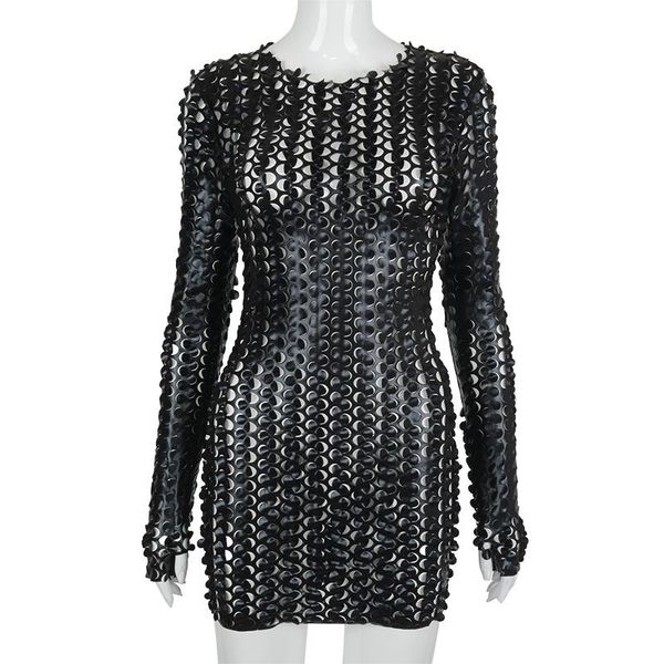 hollow out long sleeve dress women 2021 slim temperament buttocks dresses for women party club fall winter dress gothic clothes, Black;gray
hollow out long sleeve dress women 2021 slim temperament buttocks dresses for women party club fall winter dress gothic clothes, Black;gray