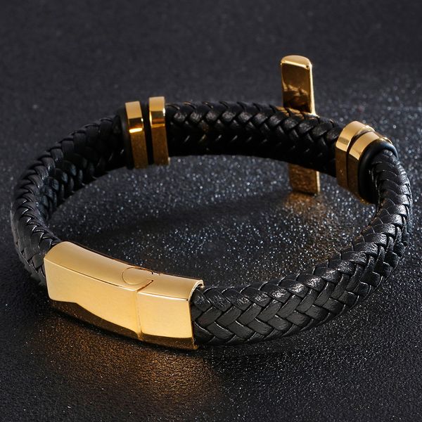 gold for men's braided men leather wrap stainless steel christian cross bracelets & bangles fashion friendship jewelry
gold for men's braided men leather wrap stainless steel christian cross bracelets & bangles fashion friendship jewelry