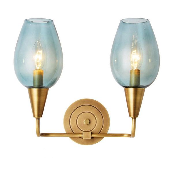 nordic modern full copper creative blue glass shade wall lamp foyer dining room study wall light villa luxury decoration lamp
nordic modern full copper creative blue glass shade wall lamp foyer dining room study wall light villa luxury decoration lamp