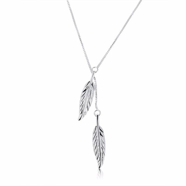 pendant necklaces 925 sterling silver chain classic retro double tree leaf female art necklace cocktail party
pendant necklaces 925 sterling silver chain classic retro double tree leaf female art necklace cocktail party