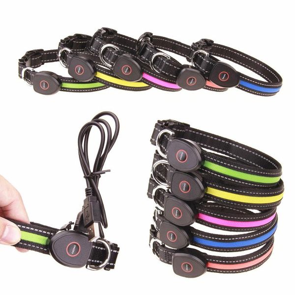 new led dog collar usb rechargeable for pets nylon led rechargeable usb adjustable flashing night dog collars cat neck
new led dog collar usb rechargeable for pets nylon led rechargeable usb adjustable flashing night dog collars cat neck