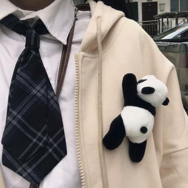2020 new design plush doll panda brooch cute trend wild scarf buckle pins and brooches gifts for lover, Gray
2020 new design plush doll panda brooch cute trend wild scarf buckle pins and brooches gifts for lover, Gray