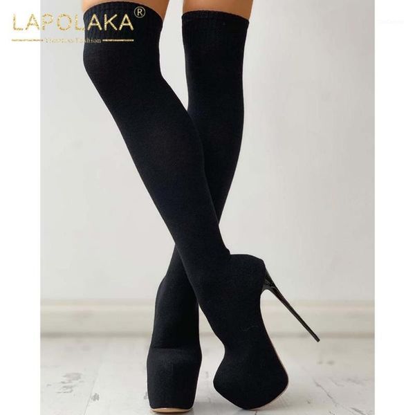 boots lapolaka 2021 fashion sm fetish pole dance woman shoes super high heels platform elastic band sock boot ladies1, Black
boots lapolaka 2021 fashion sm fetish pole dance woman shoes super high heels platform elastic band sock boot ladies1, Black