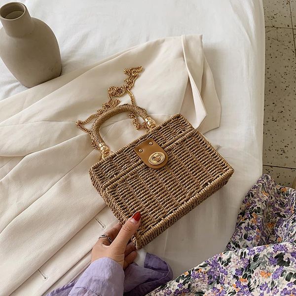 high-quality weave straw tote bag 2021 women's designer handbag summer chain shoulder crossbody bag lady travel casual beach
high-quality weave straw tote bag 2021 women's designer handbag summer chain shoulder crossbody bag lady travel casual beach