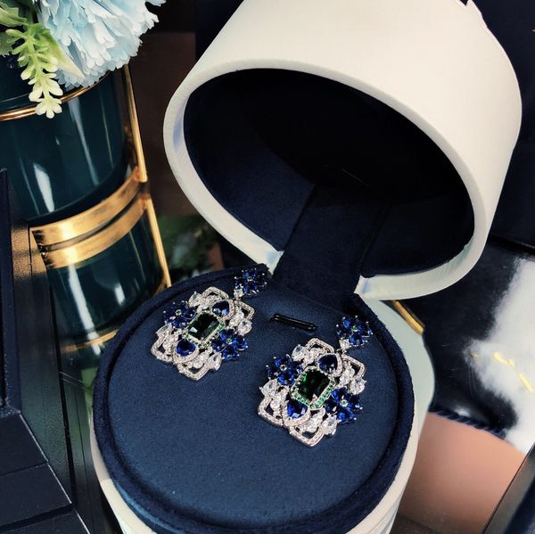 lucky s925 silver post european and american diamond earrings tasseled color diamond luxurious selling style 18k goddess earrings most, White
lucky s925 silver post european and american diamond earrings tasseled color diamond luxurious selling style 18k goddess earrings most, White