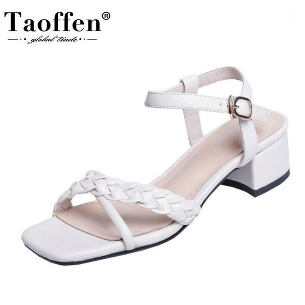 taoffen new fashion shoes sandals open toe square heel ankle strap thick heel shoes solid color female size 34-391, Black
taoffen new fashion shoes sandals open toe square heel ankle strap thick heel shoes solid color female size 34-391, Black