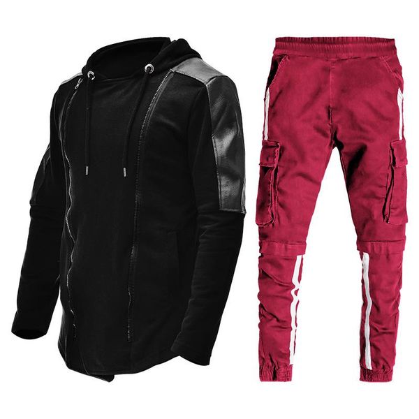 hombre spring autumn 2020 new fashion leisure sports men's hooded tracksuit men homme masculino two piece track suit streetwear, Gray
hombre spring autumn 2020 new fashion leisure sports men's hooded tracksuit men homme masculino two piece track suit streetwear, Gray