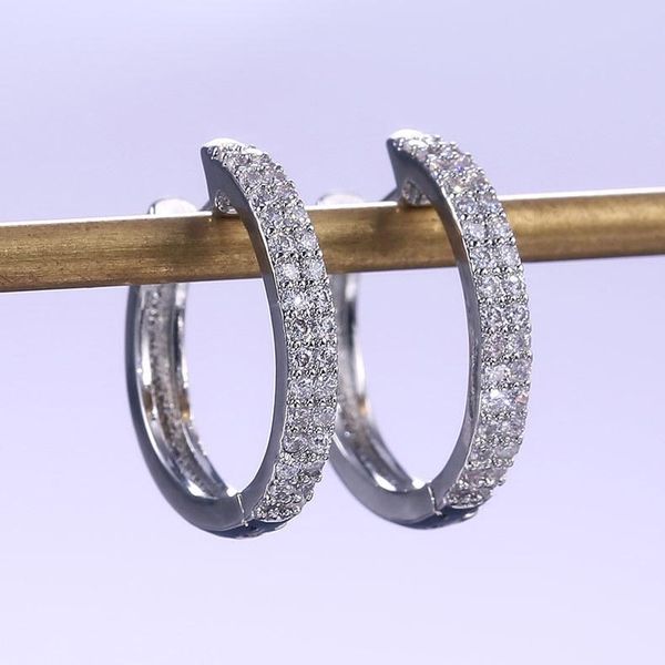 hoop & huggie cute female round zircon circle earrings fashion s925 silver earring minimalist bride wedding for women pendientes, Golden;silver
hoop & huggie cute female round zircon circle earrings fashion s925 silver earring minimalist bride wedding for women pendientes, Golden;silver