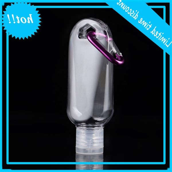 60ml empty refillable flip cap with key ring hook transparent plastic hand sanitizer bottle for travel sale
60ml empty refillable flip cap with key ring hook transparent plastic hand sanitizer bottle for travel sale