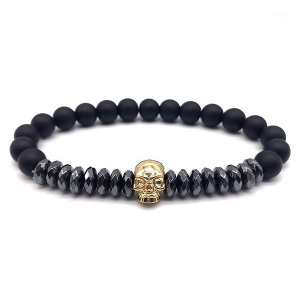 naiqube 8mm beads skull men bracelet 2020 fashion simple stone bead charm bracelet for men jewelry gift1, Golden;silver
naiqube 8mm beads skull men bracelet 2020 fashion simple stone bead charm bracelet for men jewelry gift1, Golden;silver