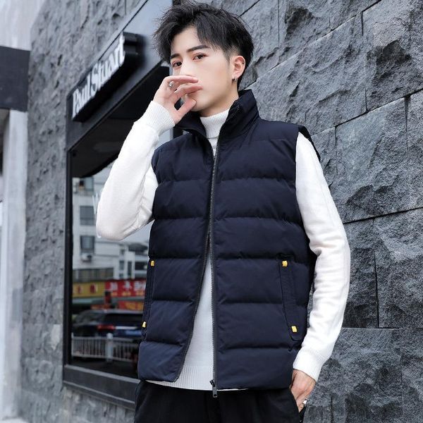 jacket vest men's winter korean style trendy men's warm vest thickened waistcoat trendy brand down cotton jacket1, Black;white
jacket vest men's winter korean style trendy men's warm vest thickened waistcoat trendy brand down cotton jacket1, Black;white