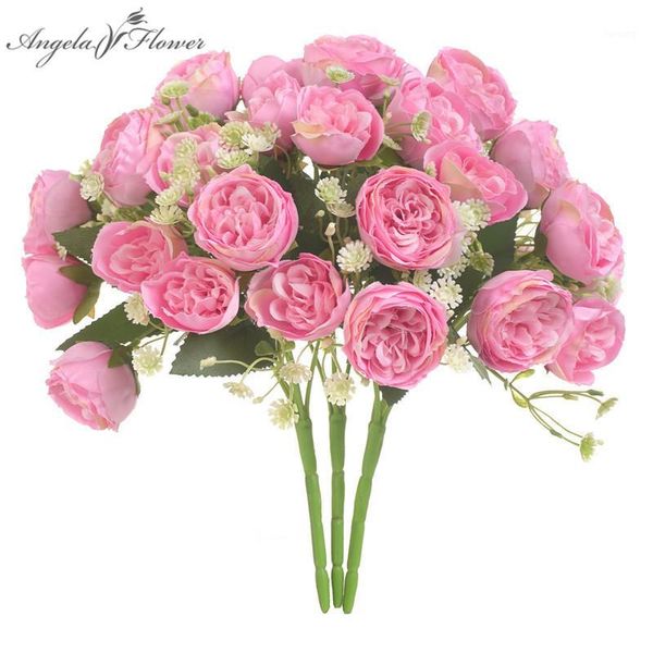 mini artificial flower bunch peony fake flower wedding bridal bouquet decor home table office wall material western rose1
mini artificial flower bunch peony fake flower wedding bridal bouquet decor home table office wall material western rose1