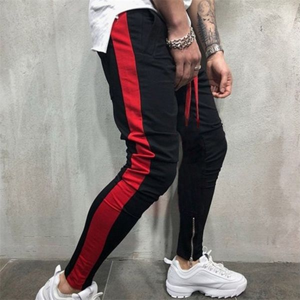 mens joggers zipper casual pants fitness sportswear tracksuit bottoms skinny sweatpants trousers black gyms jogger track pants q1217
mens joggers zipper casual pants fitness sportswear tracksuit bottoms skinny sweatpants trousers black gyms jogger track pants q1217