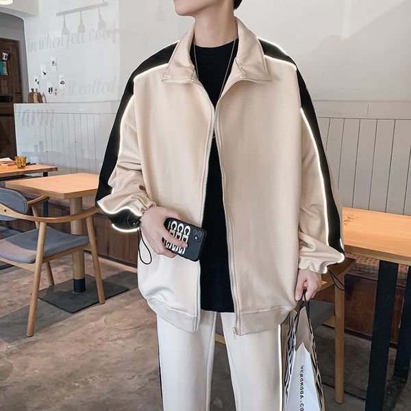 long sleeves 2021 jersey spring new feminine fashion jacket two light strips k7mk, Black;brown
long sleeves 2021 jersey spring new feminine fashion jacket two light strips k7mk, Black;brown