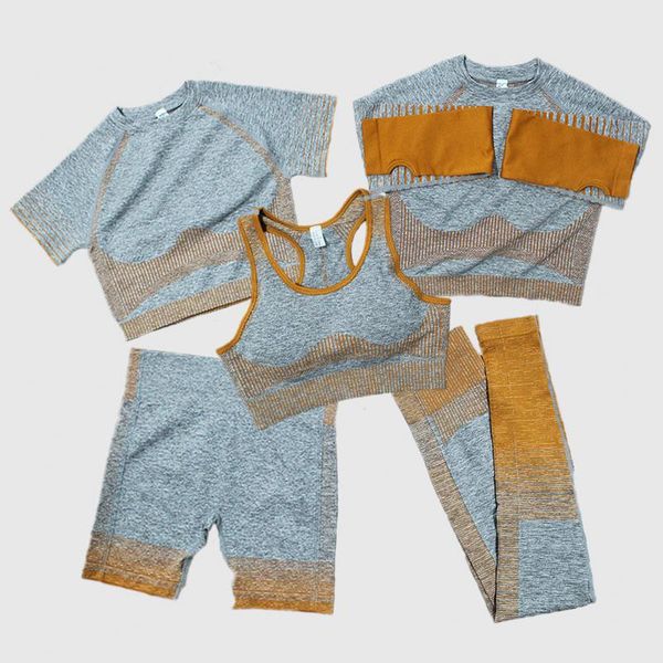 2/3 / 5 шт. бесшовные полосы йога набор тренировок тренировочный тренажерный зал набор женщин одежда фитнес короткий урожай высоты высокой т 
2/3 / 5 шт. бесшовные полосы йога набор тренировок тренировочный тренажерный зал набор женщин одежда фитнес короткий урожай высоты высокой т