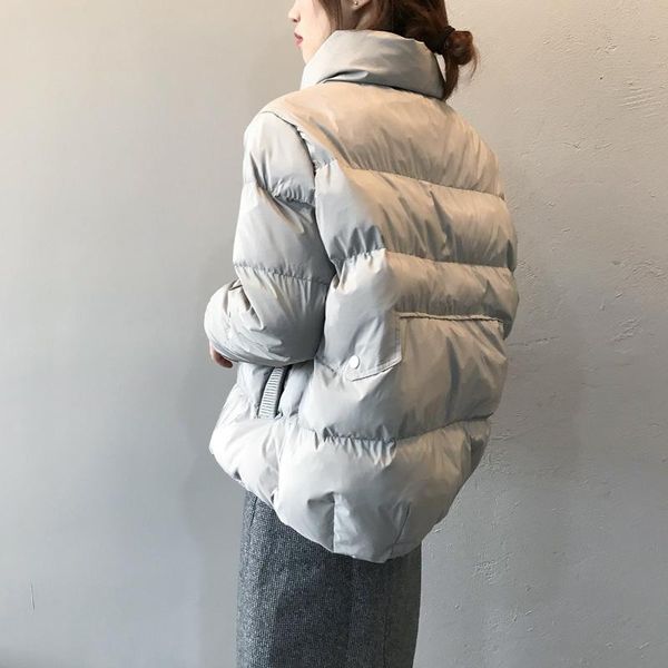 casual winter thick parkas padded cotton warm women stand collar female jacket coats 2021 loose ladies down jacket jk539, Black
casual winter thick parkas padded cotton warm women stand collar female jacket coats 2021 loose ladies down jacket jk539, Black