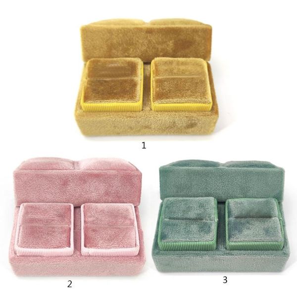 quadrilateral velvet double ring storage box single ring display holder with detachable lid box holder for wedding, Pink;blue
quadrilateral velvet double ring storage box single ring display holder with detachable lid box holder for wedding, Pink;blue