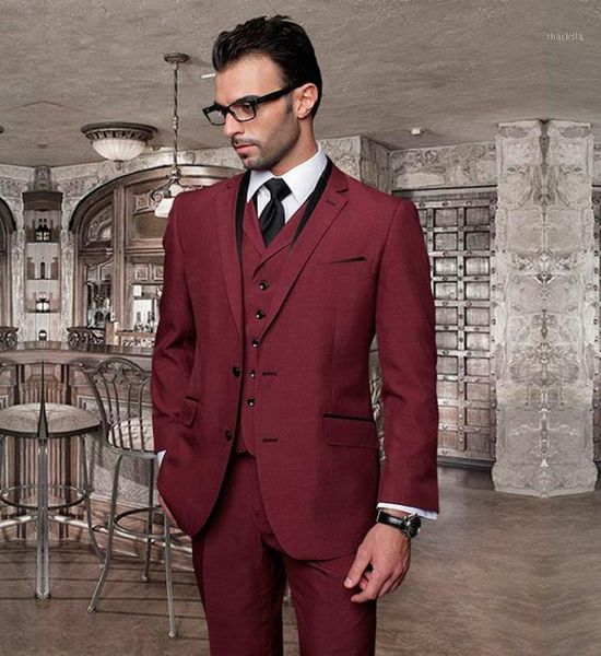 fashion style men suit new slim fit groom tuxedos burgundy formal business wedding grooms 3pcs(jacket+pants+vest)1, White;black
fashion style men suit new slim fit groom tuxedos burgundy formal business wedding grooms 3pcs(jacket+pants+vest)1, White;black
