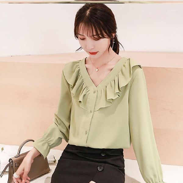 batas e blusas ladies blouse women clothes ruffles long sleeve blusas mujer de moda women camisas mujer office blouses1, White
batas e blusas ladies blouse women clothes ruffles long sleeve blusas mujer de moda women camisas mujer office blouses1, White