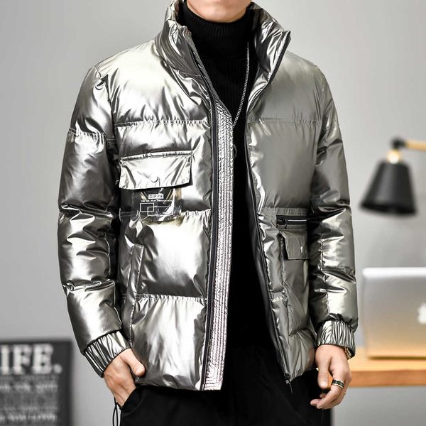 down winter new loose fashion hooded men's korean student bread jacket, Black
down winter new loose fashion hooded men's korean student bread jacket, Black