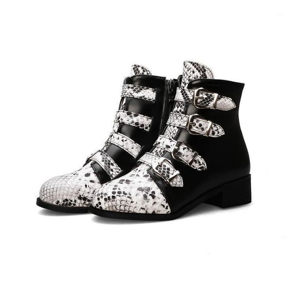boots deat 2021 autumn and winter fashion casual belt buckle color matching snake pattern short women1, Black
boots deat 2021 autumn and winter fashion casual belt buckle color matching snake pattern short women1, Black