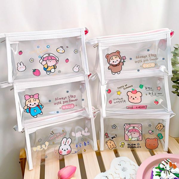 cosmetic bags & cases fashion bear women transparent waterproof travel makeup bag girls clear pencil organizer pouch
cosmetic bags & cases fashion bear women transparent waterproof travel makeup bag girls clear pencil organizer pouch