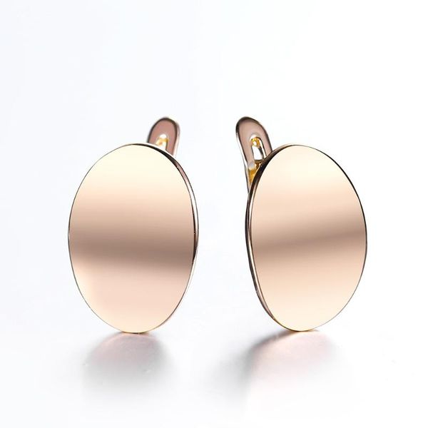 585 rose gold color stud earrings for women fashion jewelry smooth simple elegant geometric round earrings 2021 new lge307, Golden;silver
585 rose gold color stud earrings for women fashion jewelry smooth simple elegant geometric round earrings 2021 new lge307, Golden;silver