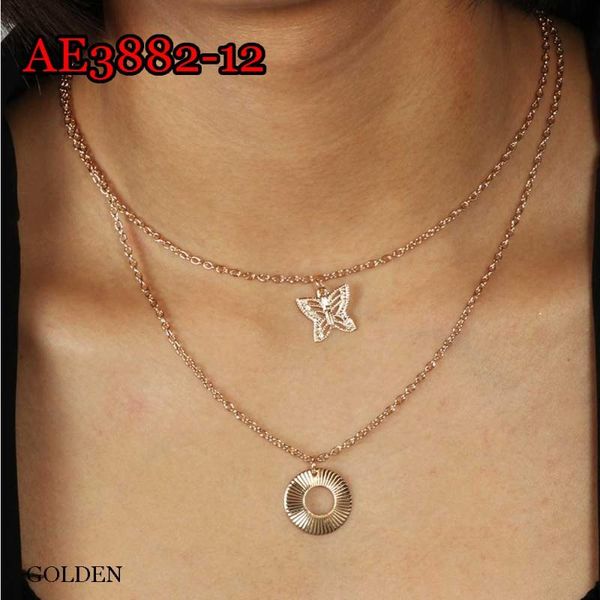 chokers 2 layout fashion women necklaces chain butterfly party necklace for female ae3882-12, Golden;silver
chokers 2 layout fashion women necklaces chain butterfly party necklace for female ae3882-12, Golden;silver