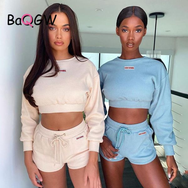 women's tracksuits baqgw autumn knitted long sleeve 2 piece sets letter print drawstring shorts jumper female suits 2021 korean ladies, Gray
women's tracksuits baqgw autumn knitted long sleeve 2 piece sets letter print drawstring shorts jumper female suits 2021 korean ladies, Gray