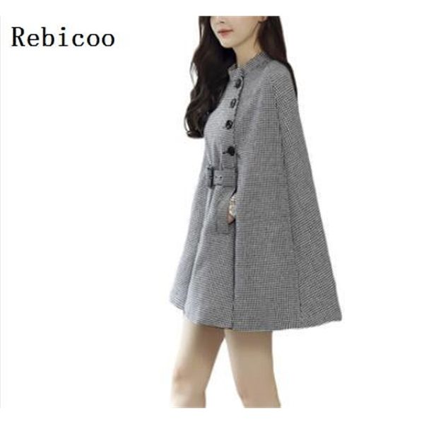fashion women's hooded wool coat solid color autumn winter woolen jackets outwear plus size cloak wool poncho plus sizex1020, Black
fashion women's hooded wool coat solid color autumn winter woolen jackets outwear plus size cloak wool poncho plus sizex1020, Black