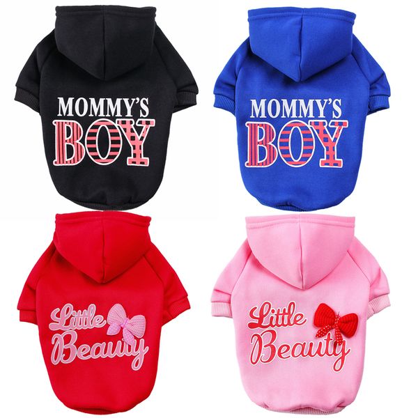 Winter Warm Dog Hoodie Fleece Pet Sweatshirts Dog Apparel Mommy Boy Pets Clothes Cat Clothing Outfit For Small Dogs Yorkie Chihuahua, Mix color
Winter Warm Dog Hoodie Fleece Pet Sweatshirts Dog Apparel Mommy Boy Pets Clothes Cat Clothing Outfit For Small Dogs Yorkie Chihuahua, Mix color