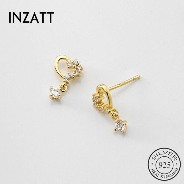 stud inzareal 925 sterling silver zircon heart earrings for fashion women party fine jewelry minimalist cute accessories gift, Golden;silver
stud inzareal 925 sterling silver zircon heart earrings for fashion women party fine jewelry minimalist cute accessories gift, Golden;silver