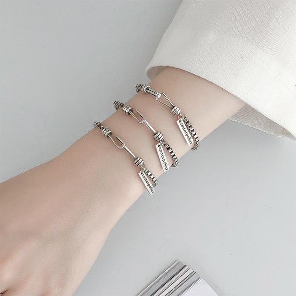 retro lettering square brand bracelet simple fashion personality jewelry for women feature namour charm gift all seasons, Golden;silver
retro lettering square brand bracelet simple fashion personality jewelry for women feature namour charm gift all seasons, Golden;silver
