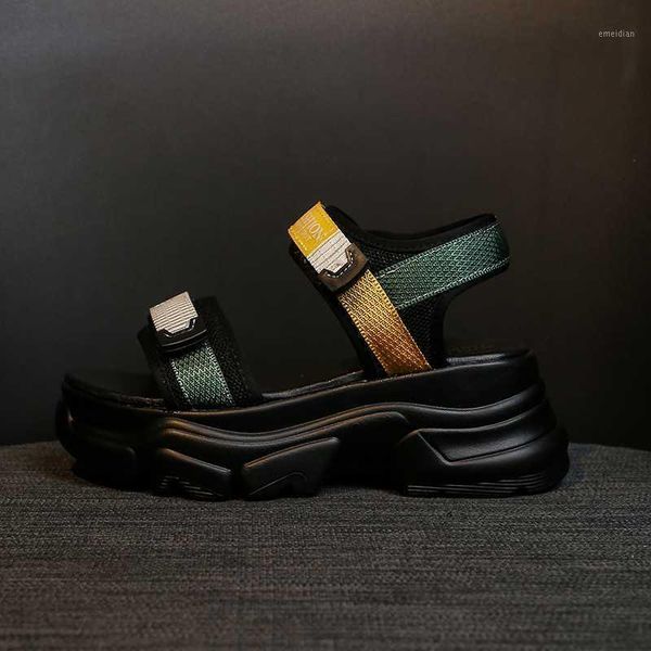 women chunky sandals platform 2020 designers fashion open toe block heel shoes woman brand casual shoes hook loop wedges sandal1, Black
women chunky sandals platform 2020 designers fashion open toe block heel shoes woman brand casual shoes hook loop wedges sandal1, Black