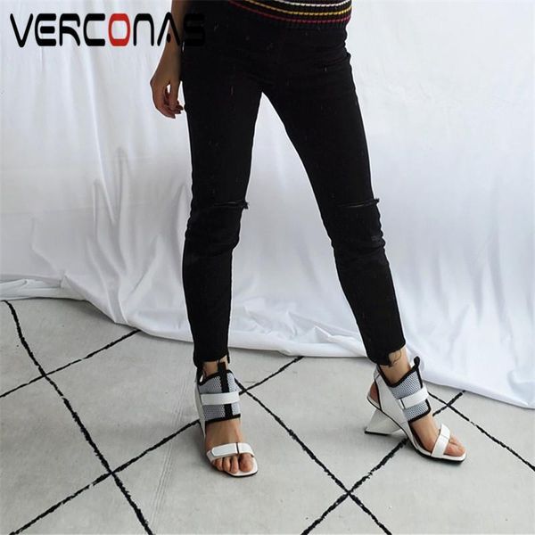verconas 2020 fashion woman sandals woman pumps classic design genuine leather casual square toe strange high heeled shoes1, Black
verconas 2020 fashion woman sandals woman pumps classic design genuine leather casual square toe strange high heeled shoes1, Black