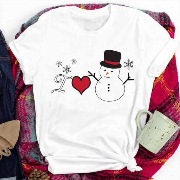women lady winter time snowman cute cartoon holiday happy christmas print tshirt clothes graphic female t tee t shirt, White 
women lady winter time snowman cute cartoon holiday happy christmas print tshirt clothes graphic female t tee t shirt, White